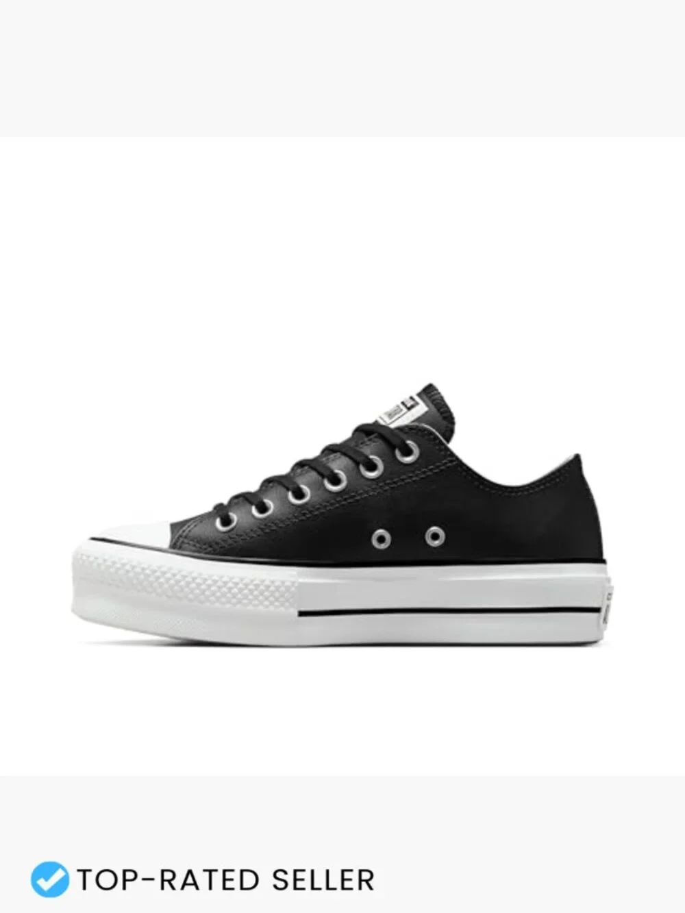 Converse Chuck Taylor All Star Low Top Platform Leather Sneakers Classic